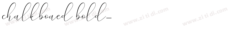 chalkboaed bold字体转换